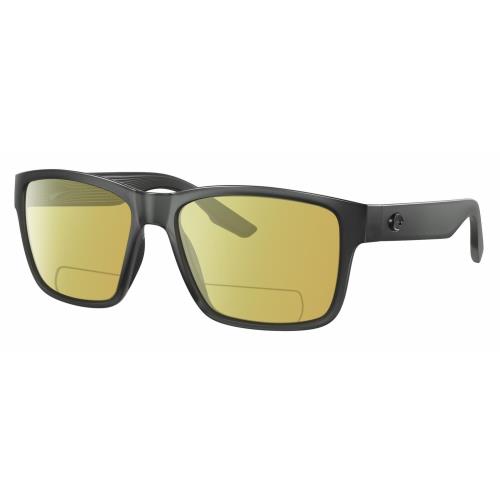 Costa Del Mar Paunch Unisex Polarized Bifocal Reading Sunglass Gray Crystal 57mm Yellow