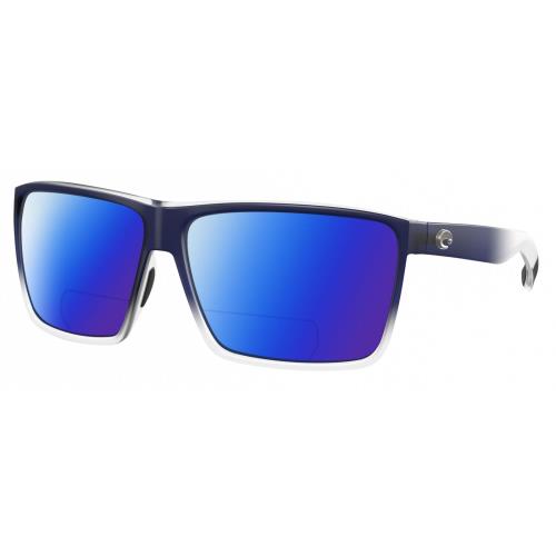 Costa Del Mar Rincon Unisex Polarized Bifocal Sunglasses Blue Clear Crystal 63mm