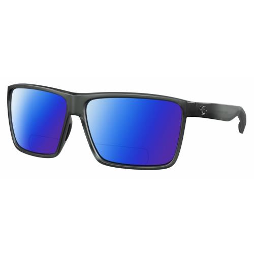 Costa Del Mar Rincon Unisex Polarized Bifocal Reading Sunglass Gray Crystal 63mm Blue Mirror