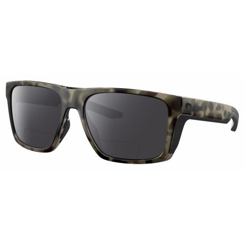 Costa Del Mar Lido Unisex Polarized Bifocal Sunglasses Gray Brown Wetlands 57 mm Grey