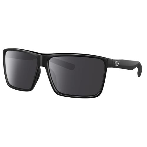 Costa Del Mar Rincon Unisex Designer Polarized Sunglasses Matte Black 63mm 4 Opt Smoke Grey Polar