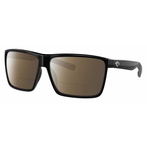 Costa Del Mar Rincon Unisex Polarized Bifocal Reading Sunglass Black 63mm 41 Opt Brown