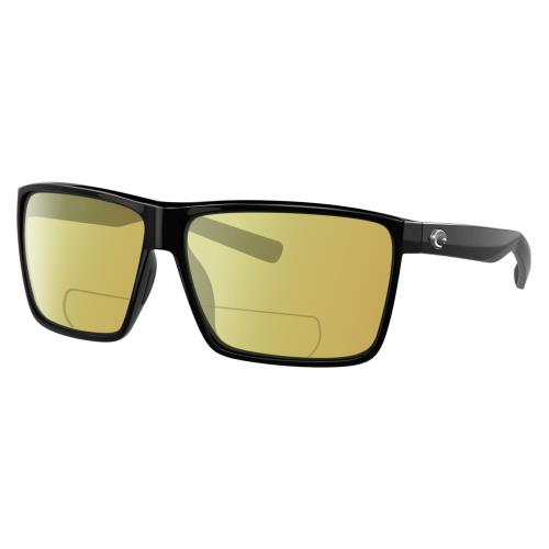 Costa Del Mar Rincon Unisex Polarized Bifocal Reading Sunglass Black 63mm 41 Opt Yellow