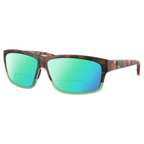 Costa Del Mar Cut Unisex Polarized Bifocal Sunglass Tortoise Green Tortuga 60 mm Green Mirror