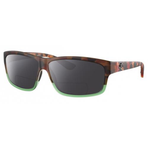 Costa Del Mar Cut Unisex Polarized Bifocal Sunglass Tortoise Green Tortuga 60 mm Grey