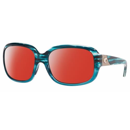 Costa Del Mar Gannet Women Polarized Sunglasses Blue Clear Crystal 58mm 4 Option Red Mirror Polar