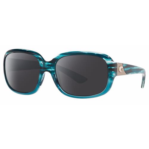 Costa Del Mar Gannet Women Polarized Sunglasses Blue Clear Crystal 58mm 4 Option Smoke Grey Polar