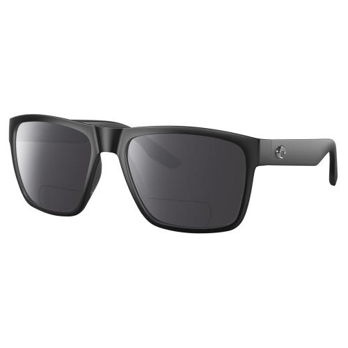 Costa Del Mar Paunch XL Unisex Polarized Bifocal Reading Sunglass in Black 59 mm Grey