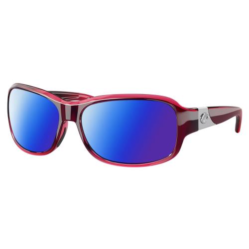 Costa Del Mar Inlet Women Polarized Sunglasses Pink Crystal Silver 58mm 4 Option Blue Mirror Polar