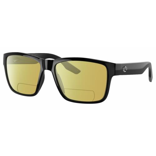 Costa Del Mar Paunch Unisex Polarized Bifocal Reading Sunglass Black 57mm 41 Opt Yellow