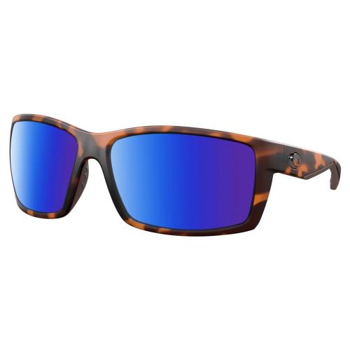 Costa Del Mar Reefton Unisex Polarized Sunglasses Brown Tortoise 64 mm 4 Options - Frame: Multicolor, Lens: Blue Mirror Polar