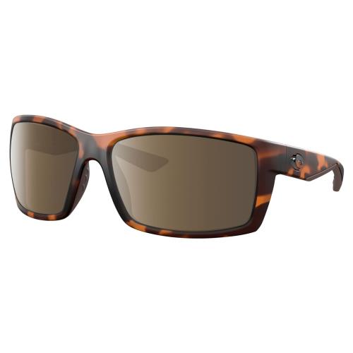 Costa Del Mar Reefton Unisex Polarized Sunglasses Brown Tortoise 64 mm 4 Options Amber Brown Polar