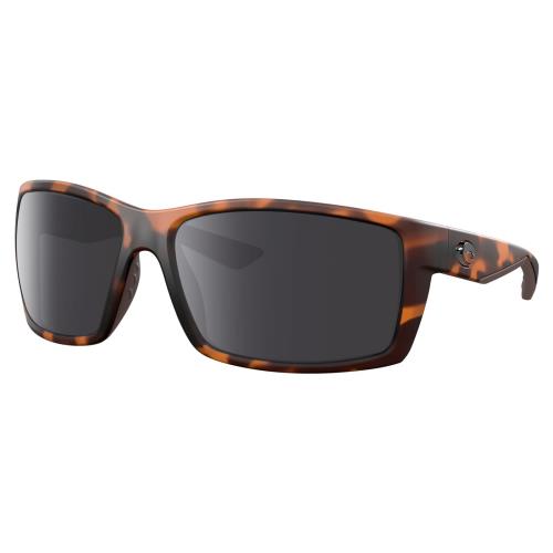 Costa Del Mar Reefton Unisex Polarized Sunglasses Brown Tortoise 64 mm 4 Options Smoke Grey Polar