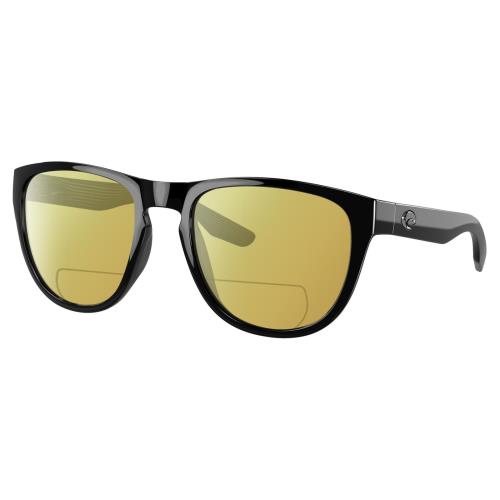 Costa Del Mar Irie Unisex Polarized Bifocal Reading Sunglasses Black 55mm 41 Opt Yellow