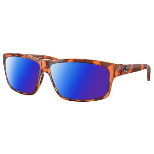 Costa Del Mar Cut Unisex Polarized Sunglasses Tortoise Havana Crystal 60mm 4 Opt Blue Mirror Polar