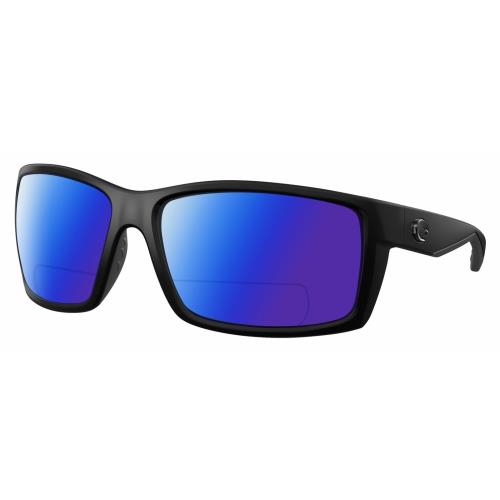 Costa Del Mar Reefton Unisex Polarized Bifocal Sunglasses in Black Blackout 64mm