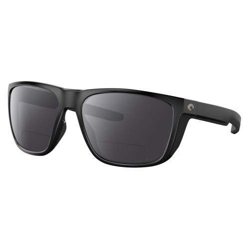 Costa Del Mar Ferg Unisex Polarized Bifocal Reading Sunglasses Black 59mm 41 Opt Grey