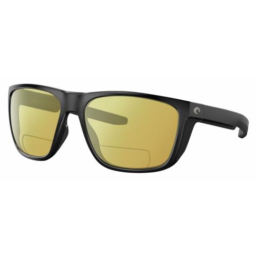 Costa Del Mar Ferg Unisex Polarized Bifocal Reading Sunglasses Black 59mm 41 Opt Yellow