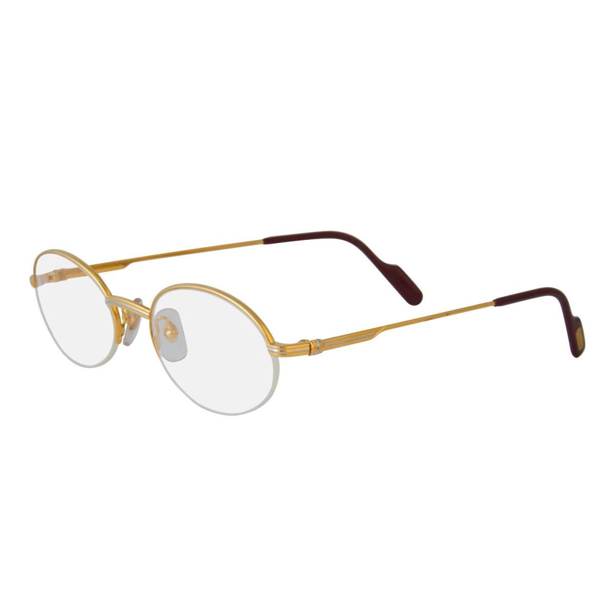 Cartier Eyeglasses T8100354 Gold Round Optical Frame France 51mm