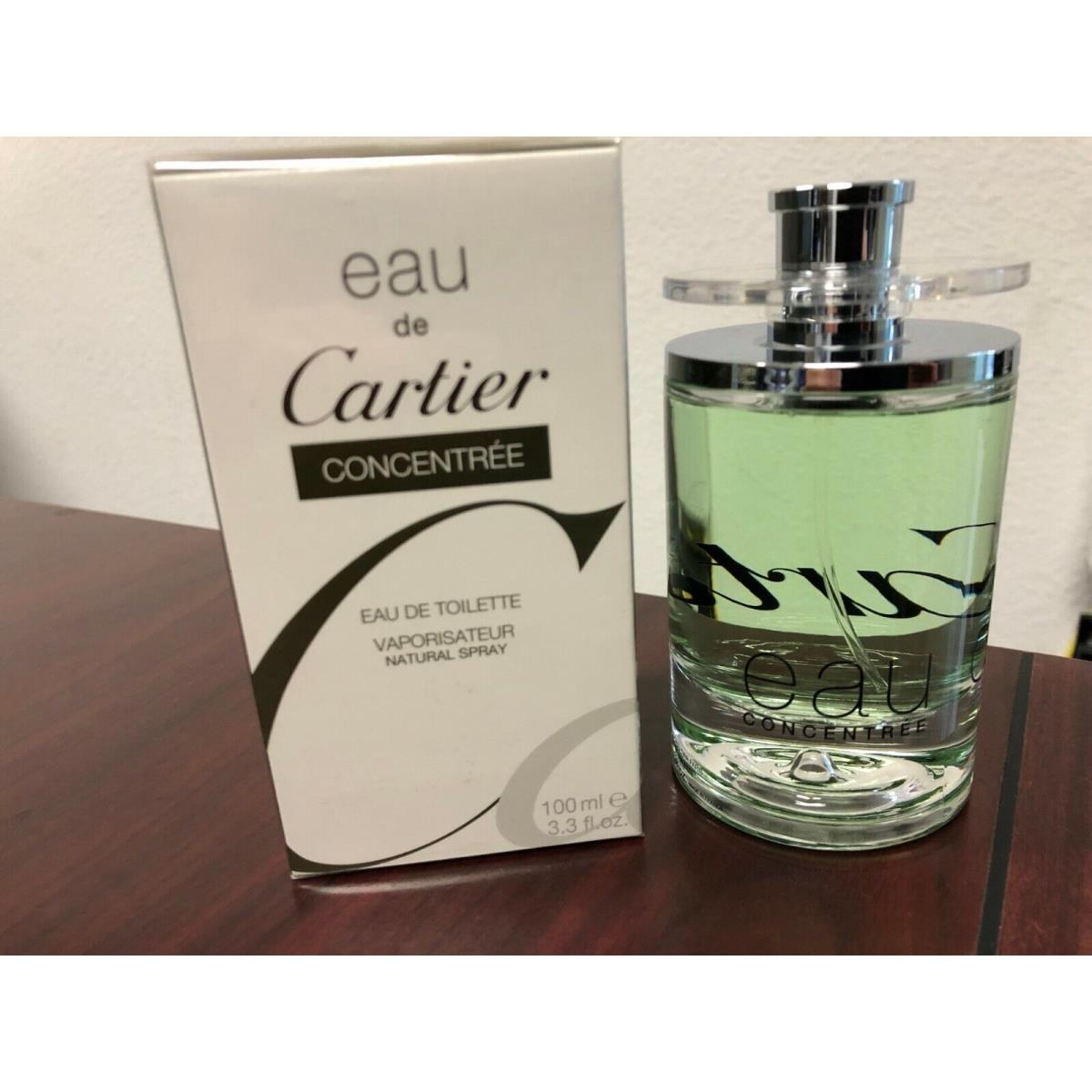 Eau DE Cartier Concentree by Cartier 3.3 FL oz / 100 ML Edt Spray Box