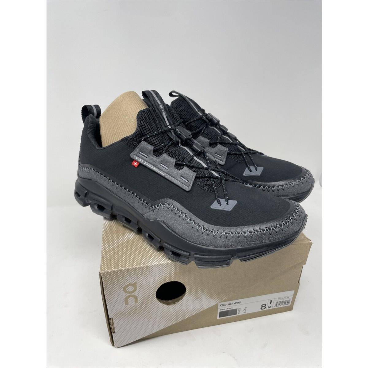 ON Running Cloudaway - Men`s Sneakers Black/rock Sport Leisure Shoes Size 13
