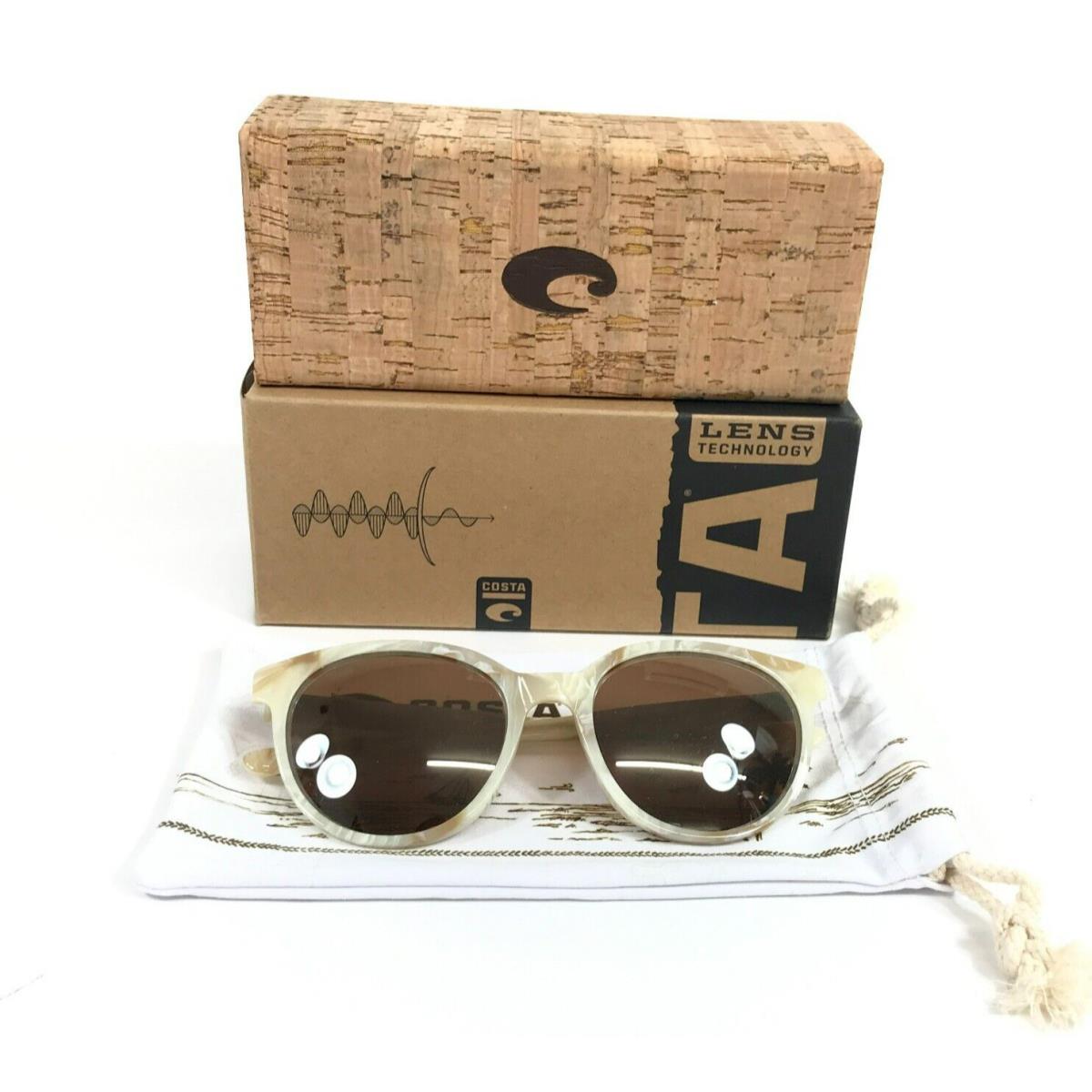 Costa Sunglasses Isla 06S2008 20081154 Isa 261 Shiny Seashell with Copper 580G