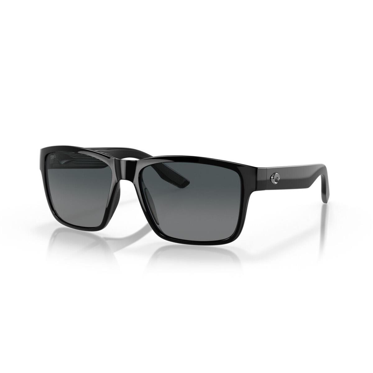 Costa Del Mar Paunch Unisex Sunglass in Black/polarized Gray Gradient 580G 57 mm