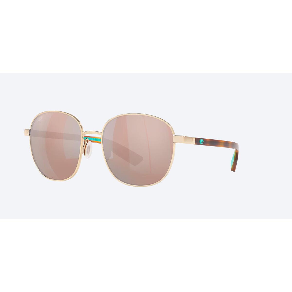 Costa Del Mar Egret Women Sunglass Gold/polarized Copper Silver Mirror 580P 55mm