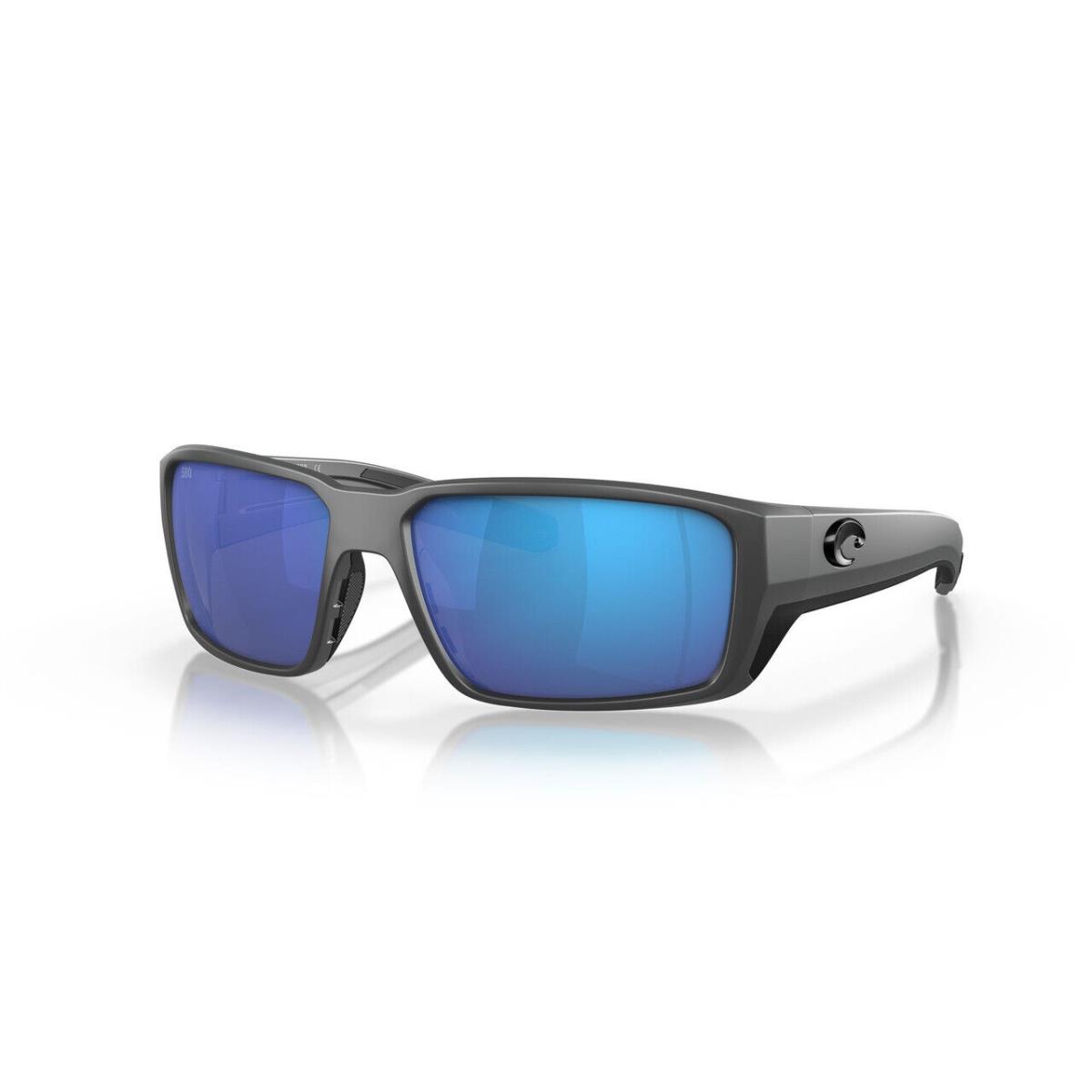 Costa Del Mar Fantail Pro Unisex Sunglasses Gray/polarized Blue Mirror 580G 60mm