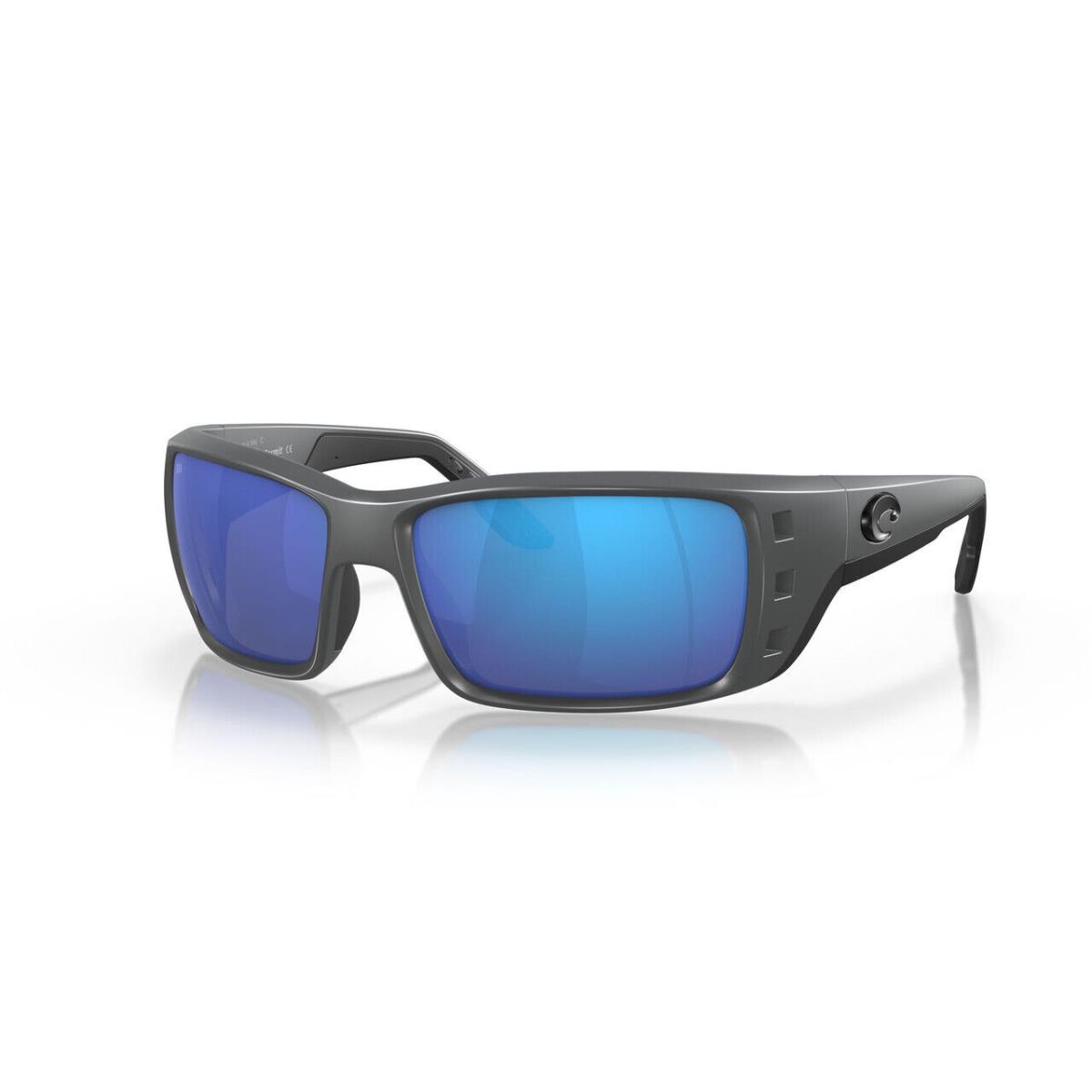 Costa Del Mar Permit Unisex Sunglass Gray/polarized Blue Mirror 580G Glass 63 mm