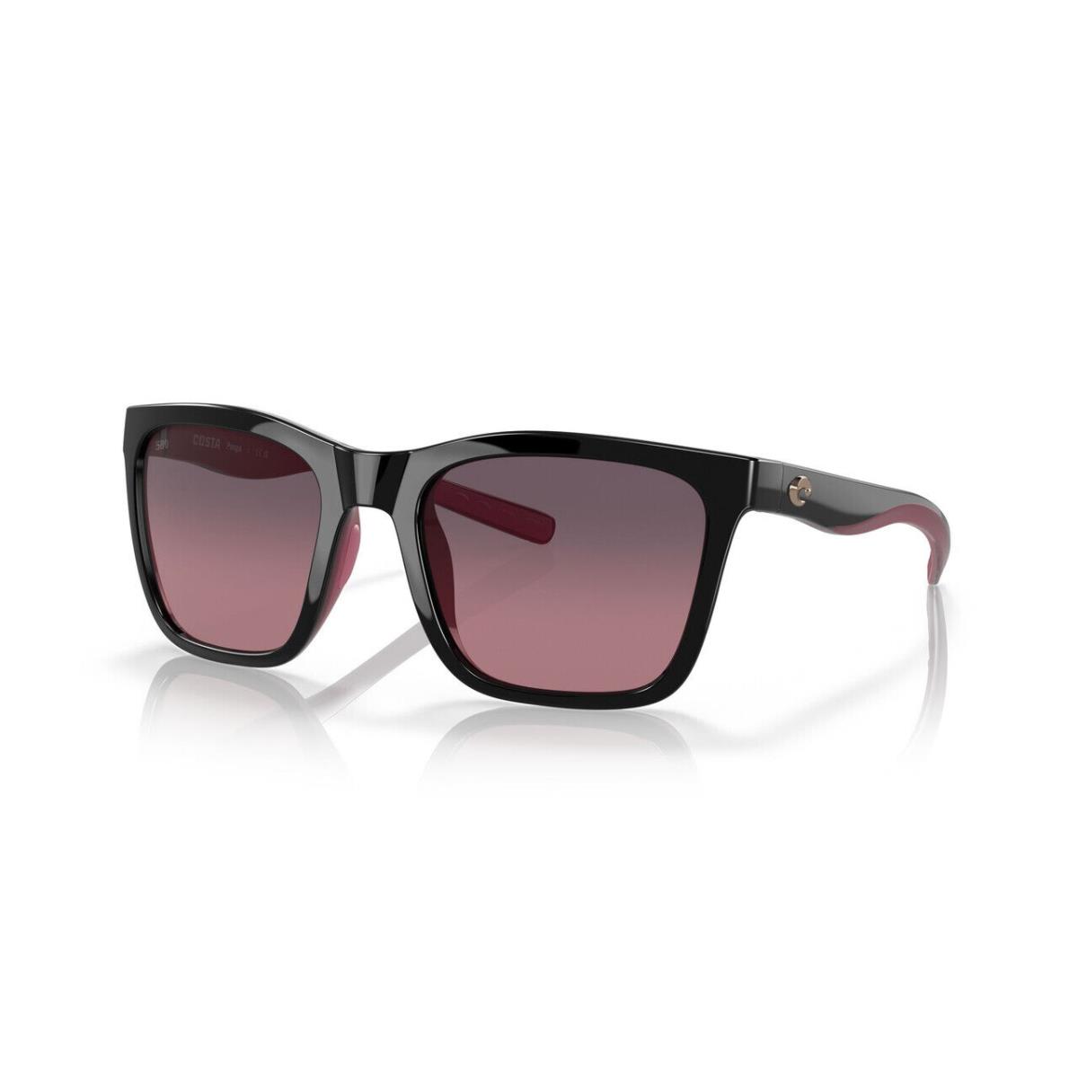 Costa Del Mar Panga Sunglass in Black Fuchsia/polarized Rose Gradient 580G 56 mm