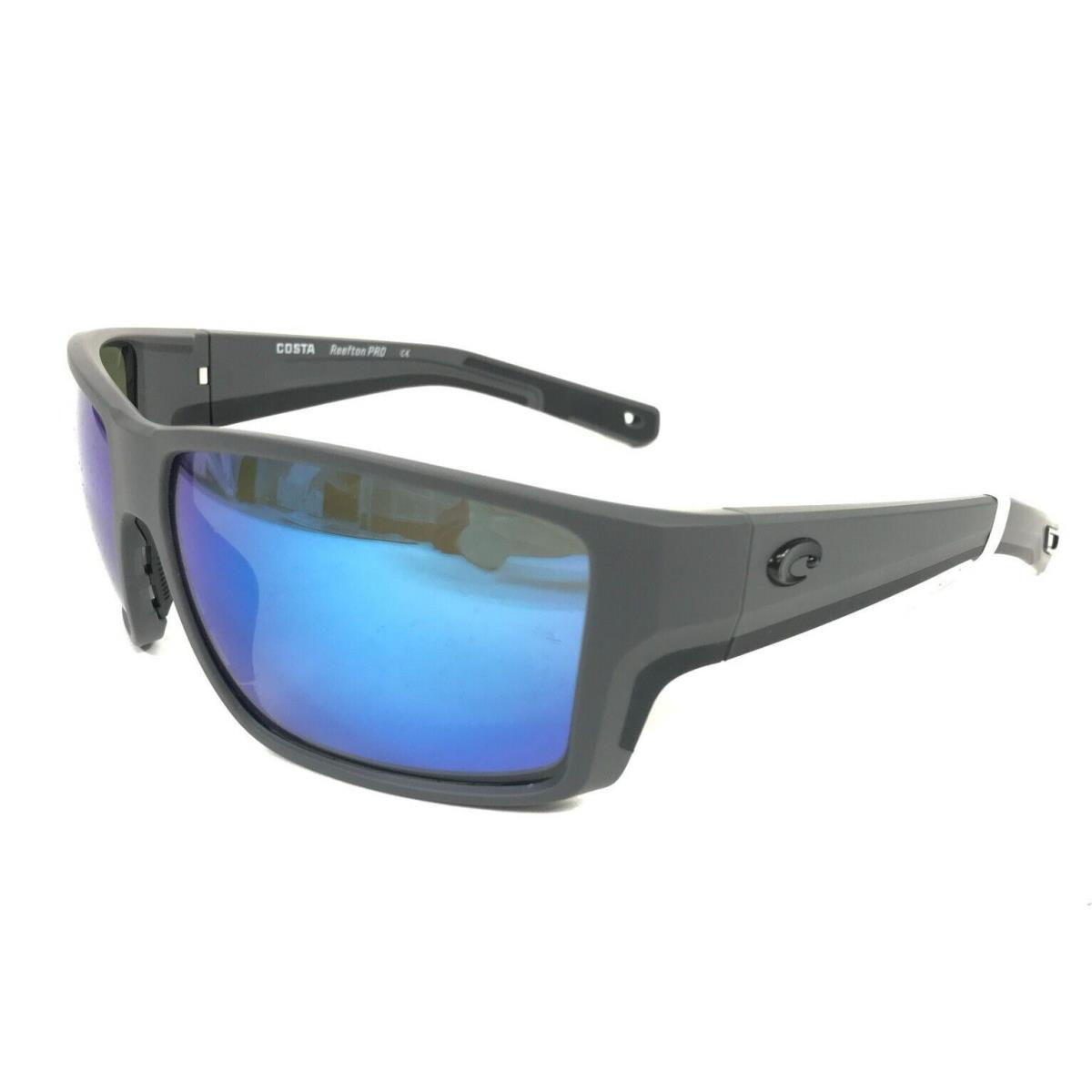 Costa Sunglasses Reefton Pro 06S9080-0763 Matte Gray Frames w/ Blue Mirror 580G