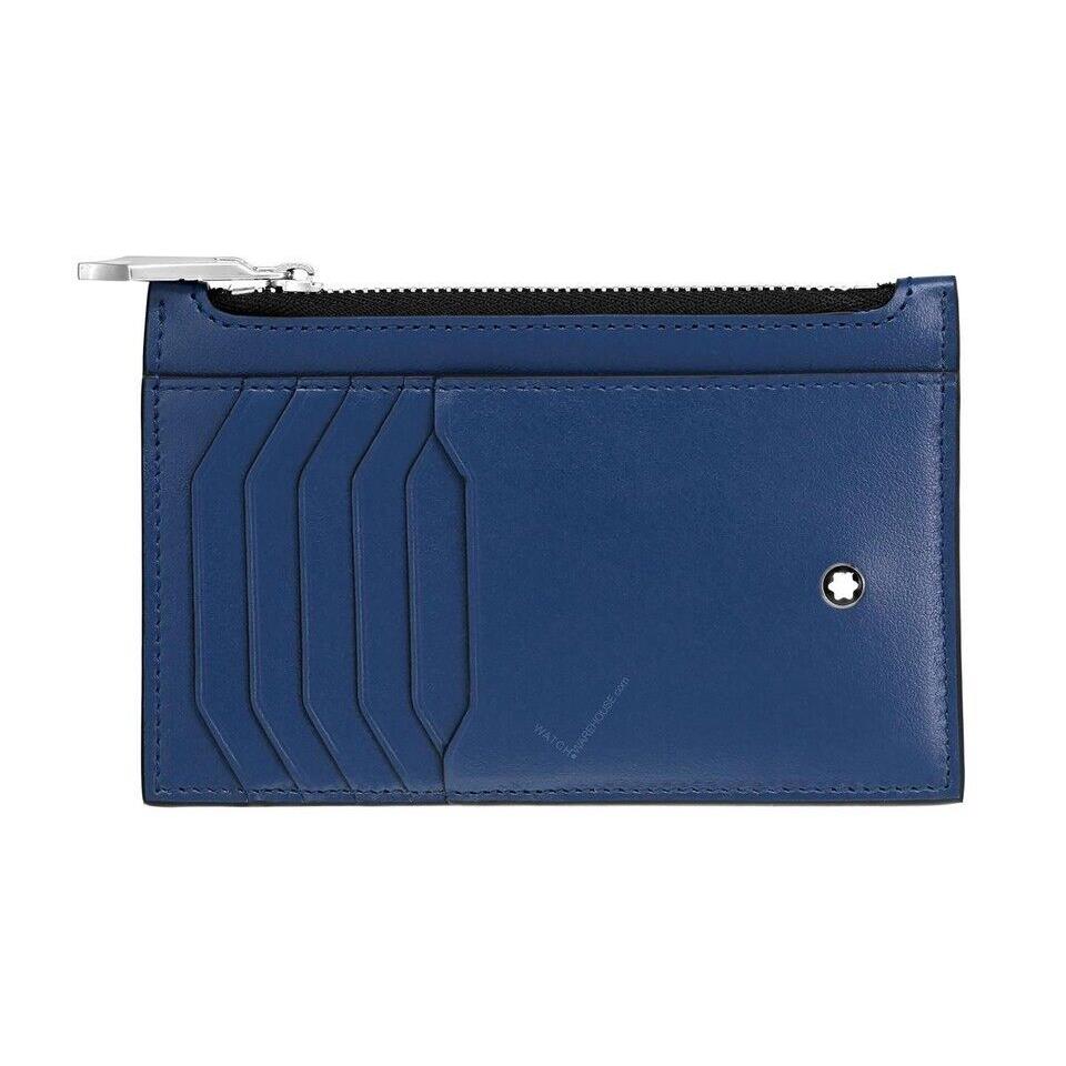 Montblanc Meisterstuck Blue Pocket Holder 8cc with Zipped Pocket MB129687