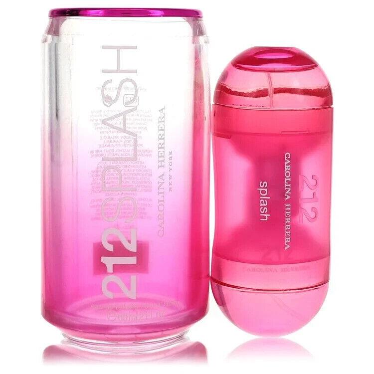 Carolina Herrera 212 Splash Perfume Eau De Toilette Spray Pink 60 ml 2 oz