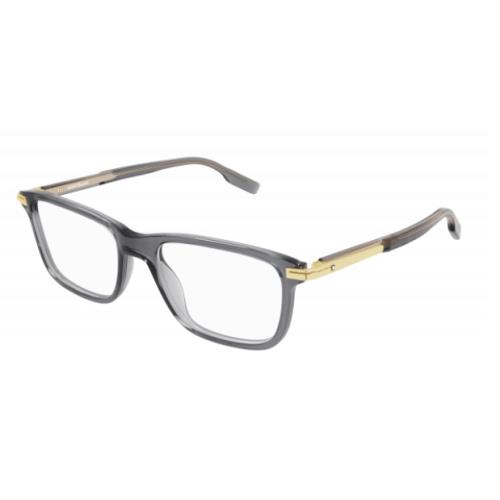 Montblanc Mont Blanc MB0277O 008 Grey Transparent Gold Men`s Large 54 mm Eyeglasses