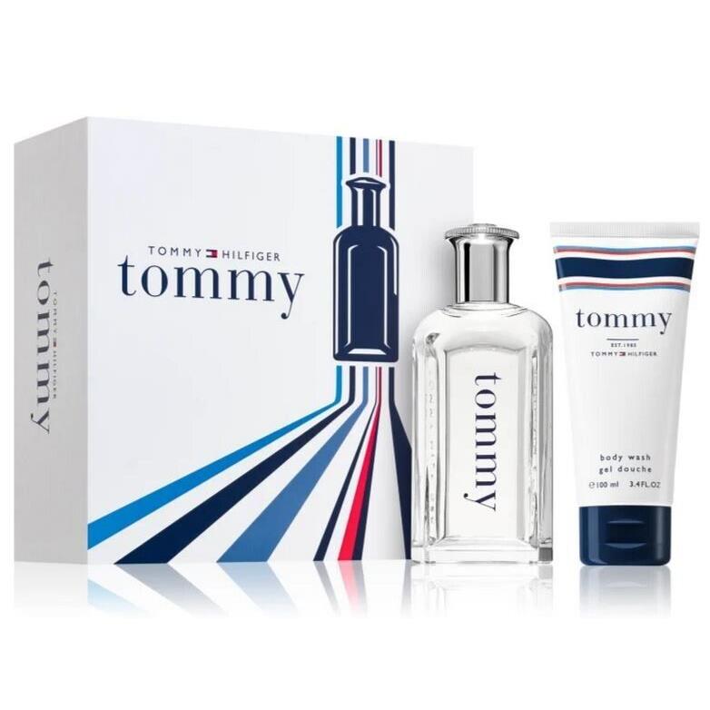 Tommy Hilfiger Cologne For Men 2 pc Gift Set 3.4 oz Edt Spray + 3.4 oz Body Wash