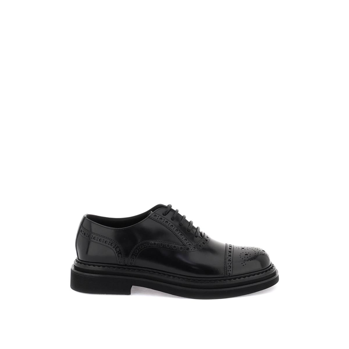 Dolce Gabbana Brushed Leather Oxford Lace-ups Shoes