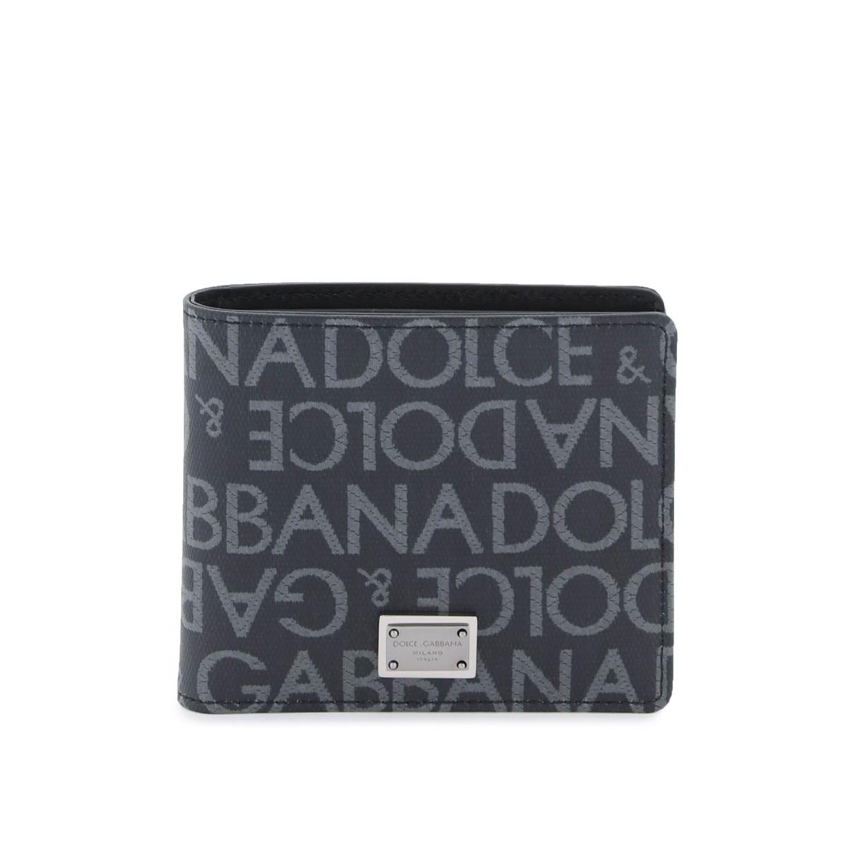 Dolce Gabbana Jacquard Logo Wallet