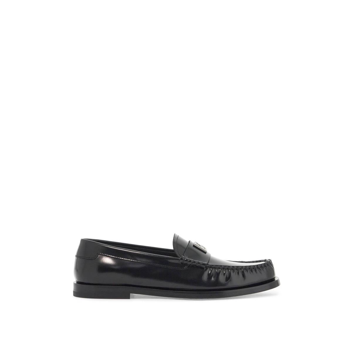 Dolce Gabbana Brushed Leather Loafers Women`s Shoes