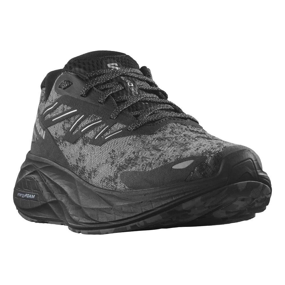 Salomon Men`s Aero Glide 2 Running Shoes Black/phantom/ghost Gray