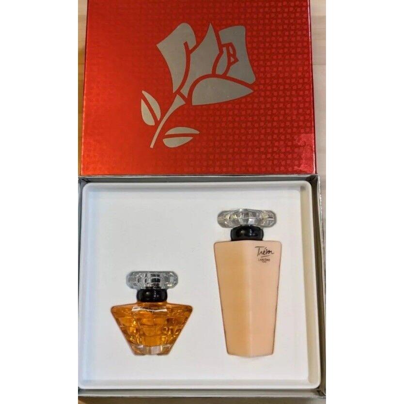 Lancome Paris Tresor Perfume Spray Body Lotion Gift Box Set