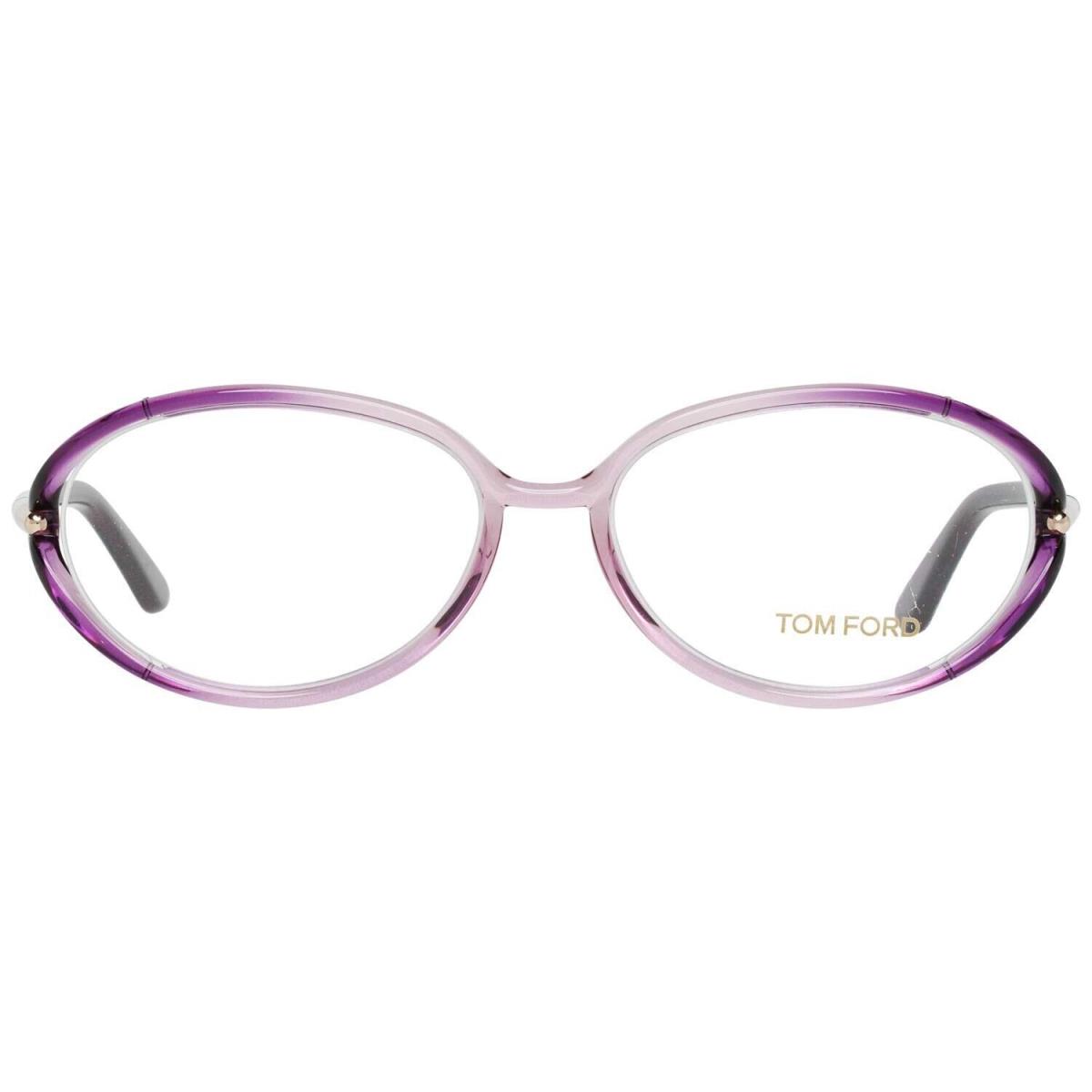 Tom Ford Designer Optical Eyeglasses Demo Lens Purple Oval Tubular Frame FT5212 - Frame: Purple, Lens: