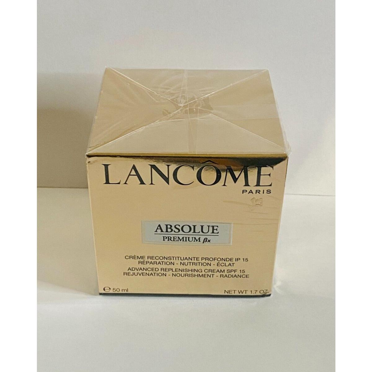 Lancome Absolue Premium Bx Replenishing Cream Spf 15 1.7 OZ