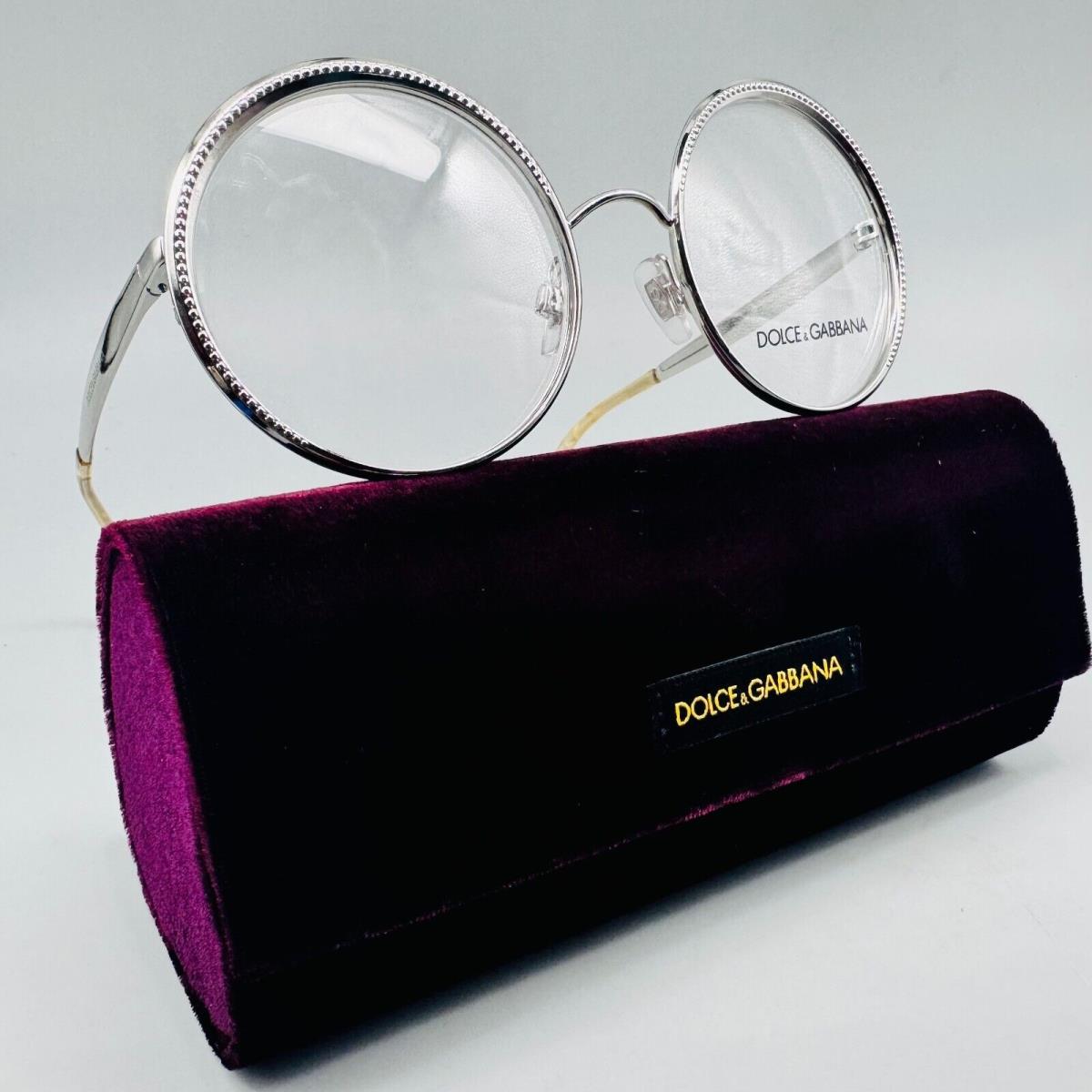 Dolce Gabbana DG 1297 05 Unisex Eyeglasses 52-21-140mm- Silver