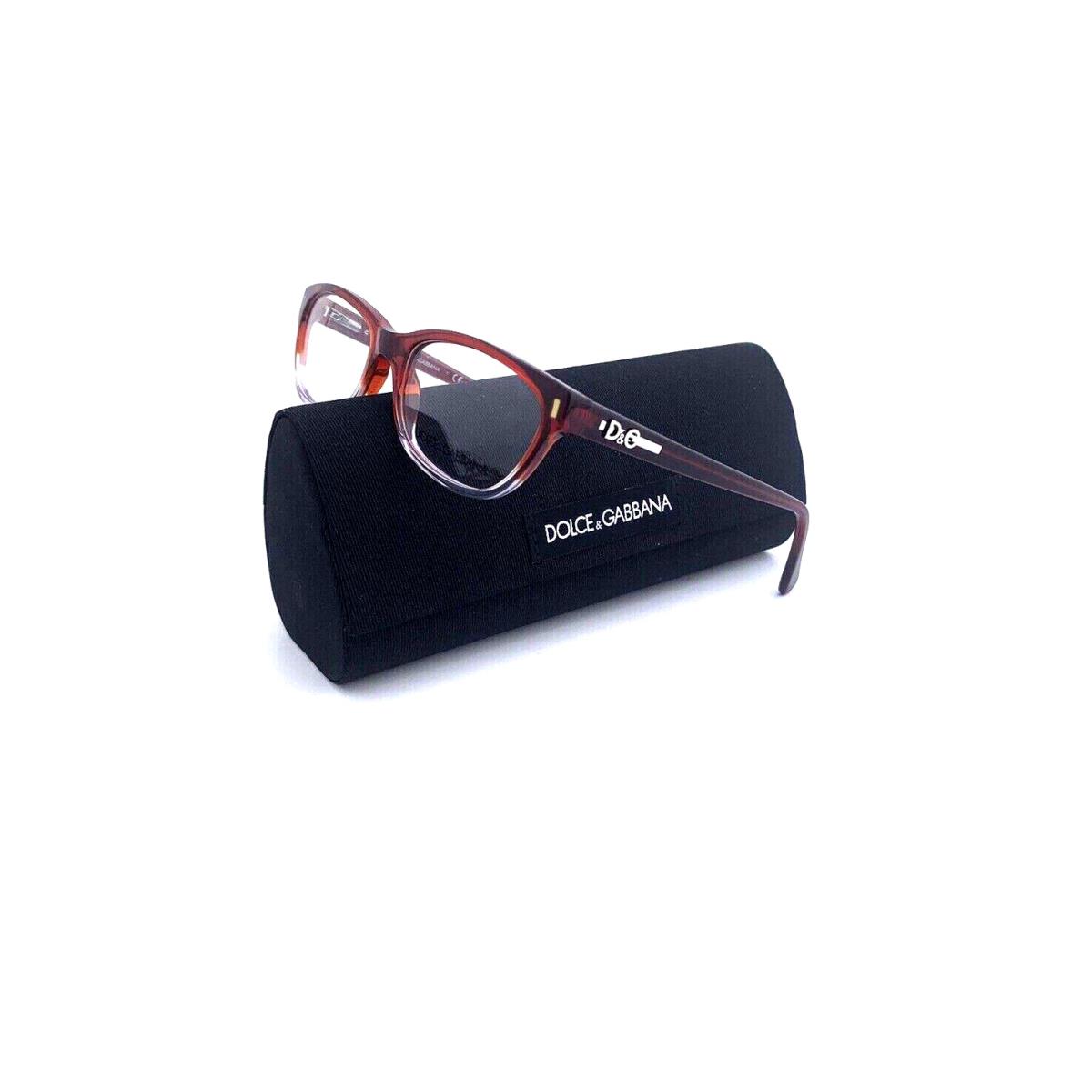 Dolce Gabbana Frames Acetate Red Clear RX Eyeglasses DD 1205 2574 52 17