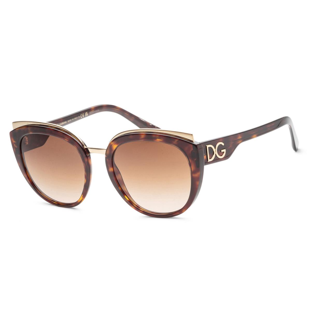 Dolce Gabbana Women`s 54mm Havana Sunglasses DG4383-502-13