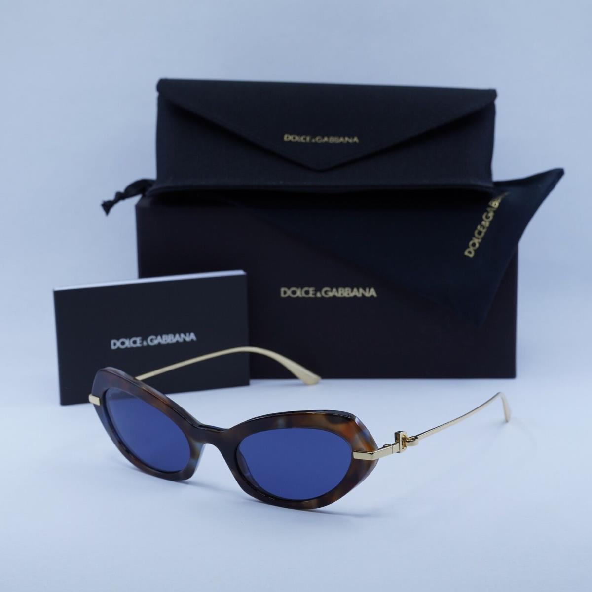 Dolce Gabbana DG4473 344380 Blue Havana/blue 52-21-140 Sunglasses