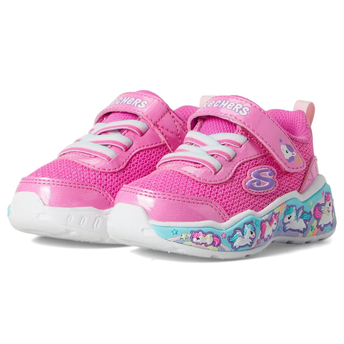 Girl`s Shoes Skechers Kids Play Scene - Fun Squad 303158N Toddler