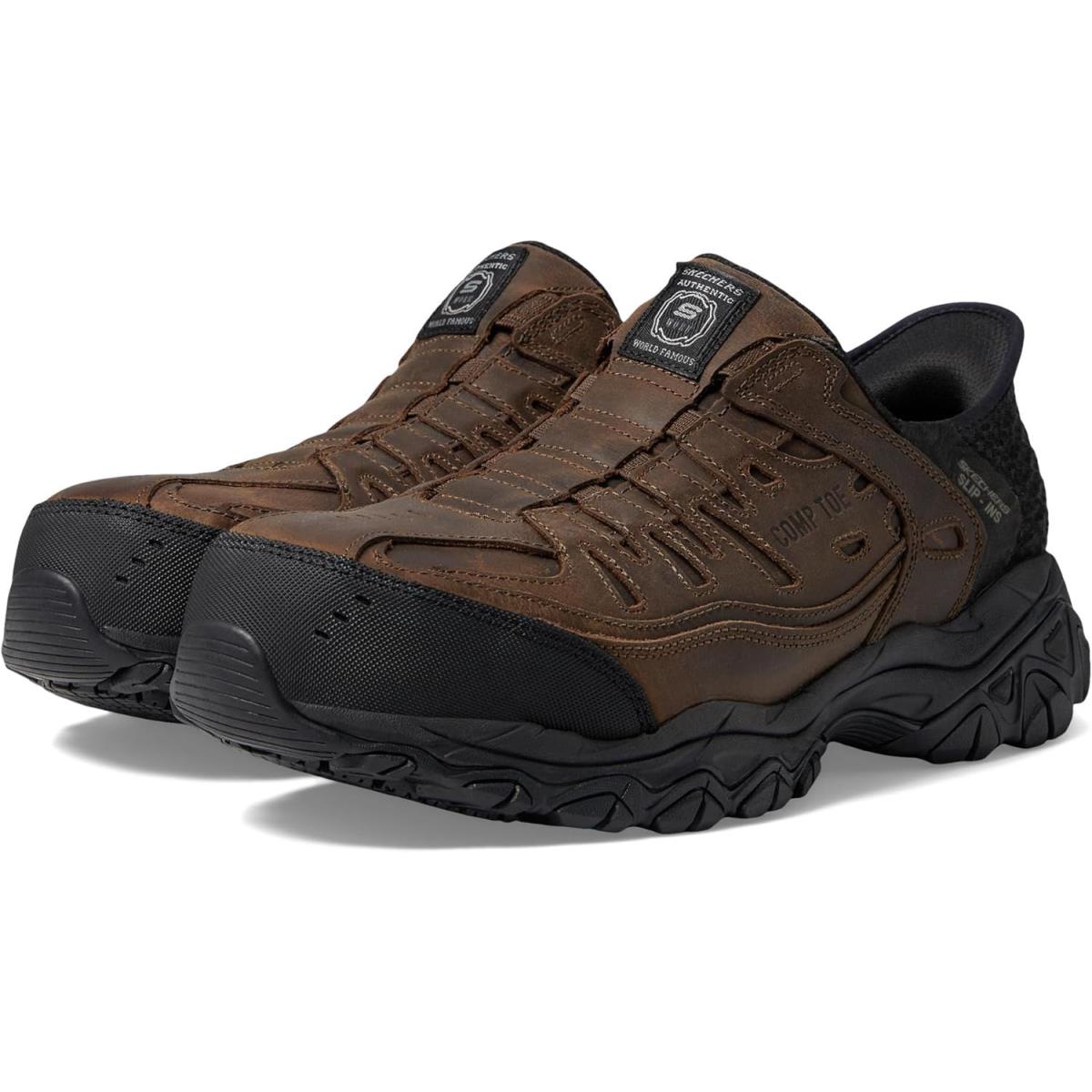 Skechers Men`s Holdredge Ryker Hands Free Slip-ins Construction Shoe