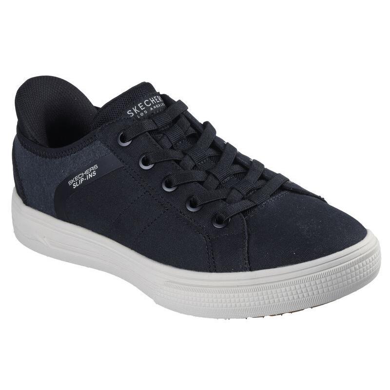 Mens Skechers Slip-ins: Arch Fit Arcade - Good 2 See YA Black Canvas Shoes